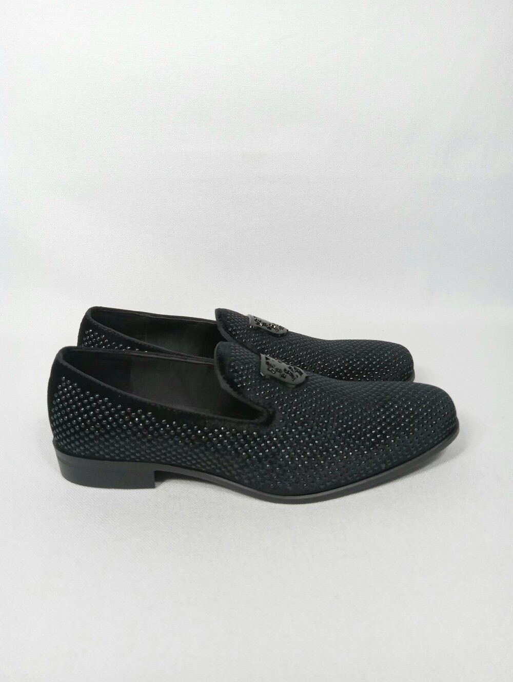 STACY ADAMS Swagger Studded Slip On in Black Men's Size 7.5